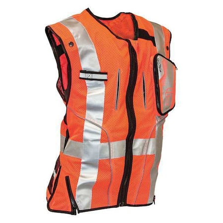 Construction Safety Vest, Orange, L/XL