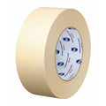 Masking Tape, 72 mm W x 54 4/5 m L, 5 mil Thick, Tan, Rubber Adhesive, 12 PK