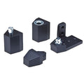 Pivot Hinge, Diecast Aluminum, Half Surface Mounting, 1 1/4 in Leaf W x 2 5/16 in Leaf H