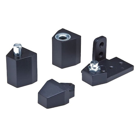 Pivot Hinge, Diecast Aluminum, Half Surface Mounting, 1 1/4 in Leaf W x 2 5/16 in Leaf H