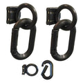 Magnet Ring/Carabiner Kit, Black, Not Applicable Length, Matte
