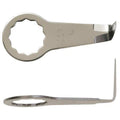 OscillatingScraperBlade, L:2", PK2, Steel