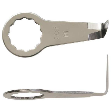 OscillatingScraperBlade, L:2", PK2, Steel