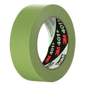 Painter's Tape, 12 mm W x 55 m L, 6.7 mil Thick, Green, Rubber Adhesive, 48 PK