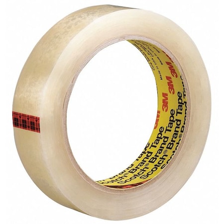 Packaging Tape, 65.83m L, 25.4mm W, PK36