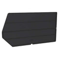 Plastic Divider, Black, 17 5/32 in L, 9 9/64 in H, 6 PK