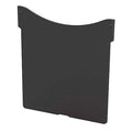 Plastic Divider, Black, 4 11/16 in L, 4 5/16 in H, 6 PK