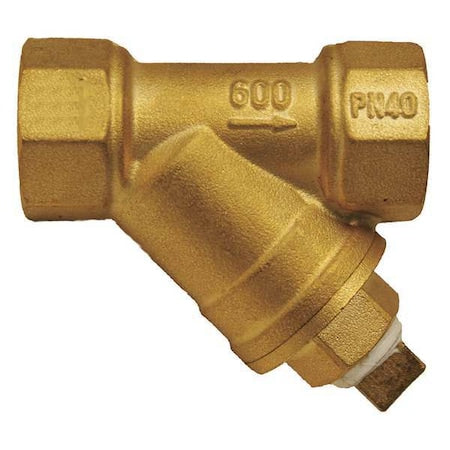 Y Strainer, 2" Pipe, FNPT x FNPT, Forged Brass, 600 psi