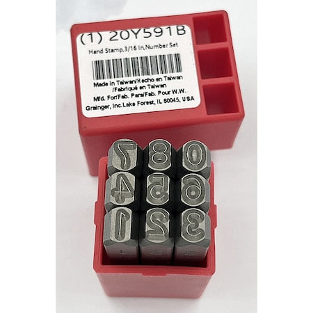 Hand Stamp Kit, Number Set