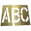 Stencil Kit, Combination Set, A Thru Z, Punctuation, 1 in Character Height, Not Applicable Font