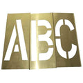 Stencil Set, Letters, Punctuation, Brass, 20Y509