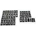 Stencil Kit, Combination Set, Letters and Numbers, 2 in Character Height, Not Applicable Font, PVC