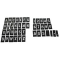 Stencil Kit, Combination Set, Letters and Numbers, 3 in Character Height, Not Applicable Font, PVC