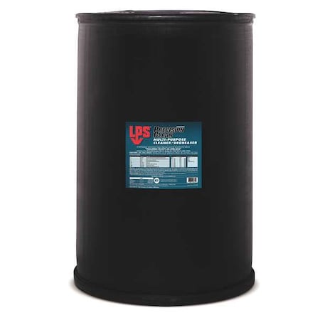Biodegradable Cleaner Degreaser, 55 Gal Drum, Liquid, Greenish-Blue