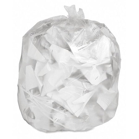 10 gal Trash Bags, S, 0.24 mm, Translucent