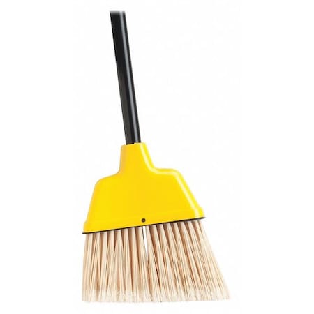 Genuine Joe Angle Broom, Yellow, 47" L Handle