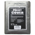 Pallet Cover Tarp, 48 in W x 48 in D x 48 in L, 10.5 mil Thickness, Black/Silver