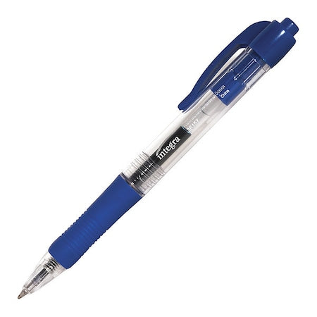 Retractable 0.5Mm Gel Pens,Blue,PK12