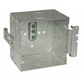 Electrical Box, 66.7 cu in, Outlet Box Type, Steel, Square Shape