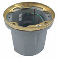Electrical Box, 18.5 cu in, Ceiling Box Type, Brass, Round Shape