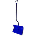 Snow Shovel, Poly Blade Material, 19 17/25 in Blade Width, 39 in Steel D-Grip Handle