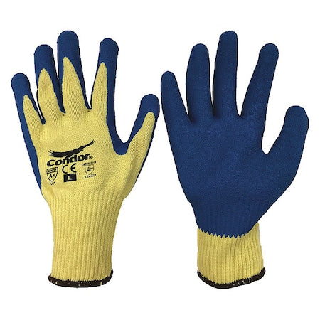 Cut-Resistant Coated Gloves, Cut Level A4 , Dipped , Latex , Rough , S 1 PR