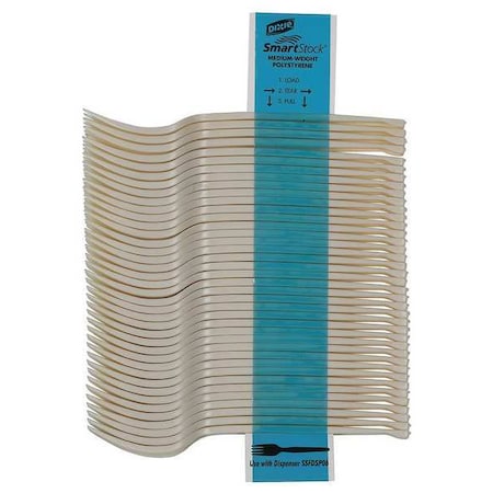 Plastic Disposable Fork Dispenser Cutlery, Medium Weight, PK960