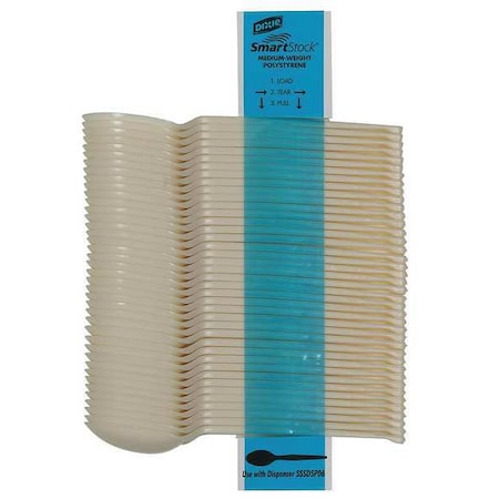Plastic Disposable Spoon Dispenser Cutlery, Medium Weight, PK960