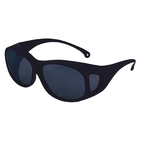 V50 OTG, Safety Glasses, Anti-Scratch, Gray Lens, Brown Frame, Full-Frame