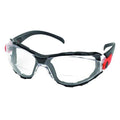RX, Reader Safety Glasses, Anti-Fog & Anti-Scratch, Clear Lens, Black Frame, Frameless, Wraparound