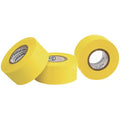 Masking Tape, 1 in W x 15 yd L, 6.3 mil Thick, Yellow, Rubber Adhesive, 3 PK