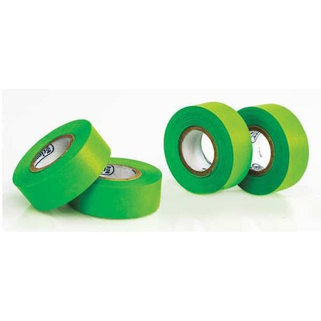 Masking Tape, 3/4 in W x 15 yd L, 6.3 mil Thick, Green, Rubber Adhesive, 4 PK