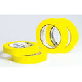Masking Tape, 3/4 in W x 40 yd L, 6.3 mil Thick, Yellow, Rubber Adhesive, 4 PK
