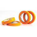 Masking Tape, 3/4 in W x 40 yd L, 6.3 mil Thick, Orange, Rubber Adhesive, 4 PK