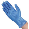 Disposable Gloves, 3 mil Palm, Vinyl, Powder-Free, 9 in Length, AQL 4, XL (10), 100 PK, Blue