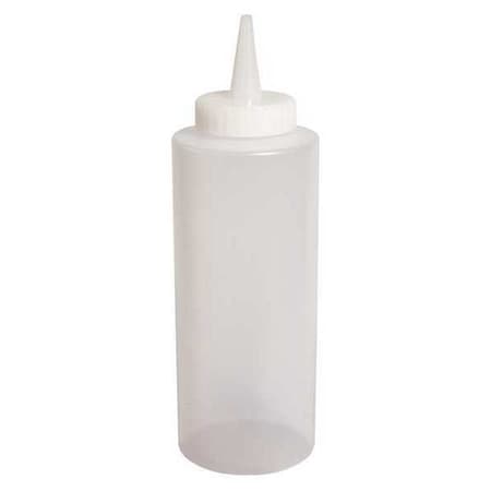 Squeeze Bottle, 7 1/4", Clear, Plastic, PK12