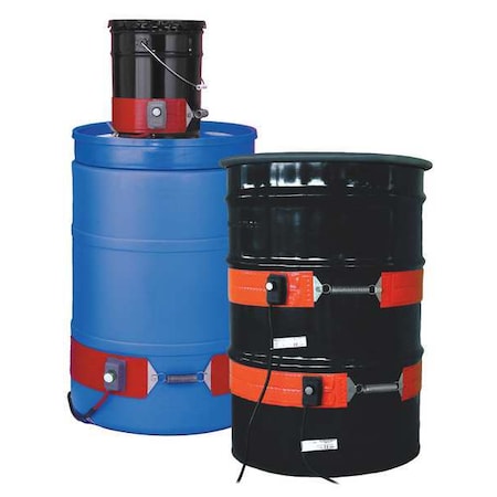 Drum Heater, Heavy Duty, Metal Drums/Pails, 120VAC, 700W, 16 Gallon