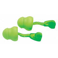 Glide Reusable Foam Ear Plugs, Pod Shape, 30 dB, Green, 100 PK