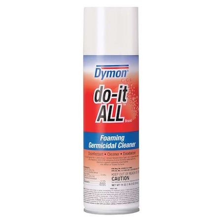do-it ALL Cleaner and Disinfectant, 18 oz, Aerosol Can, Lemon, 12 PK