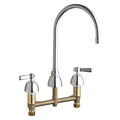 Kitchen Sink Faucet W/O Spray, Manual, 8"" Mount, Commercial