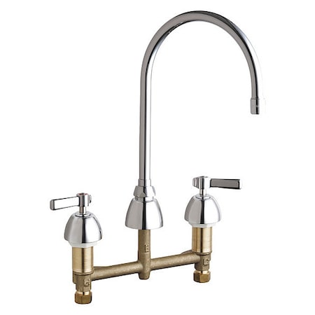 Kitchen Sink Faucet W/O Spray, Manual, 8"" Mount, Commercial