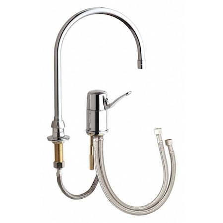 Manual Bathroom Faucet, 6" Mount, Chrome plated 2 Hole
