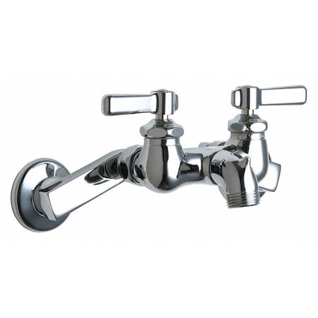 Manual Hot And Cold Water Sink Faucet, 3" - 8-3/8" Mount, Chrome plated