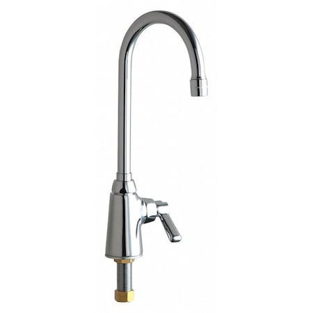 Manual Single Supply Sink Faucet, Single Hole Mount, Chrome 1 Hole