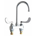 Manual Bathroom Faucet, 4" Mount, Chrome plated