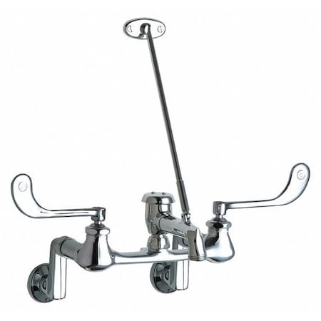 Manual Hot And Cold Water Sink Faucet, 3" - 13" Mount, Chrome plated