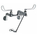Manual Hot And Cold Water Sink Faucet, 3" - 13" Mount, Chrome plated