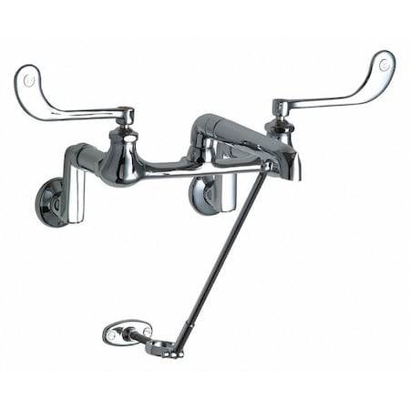 Manual Hot And Cold Water Sink Faucet, 3" - 13" Mount, Chrome plated