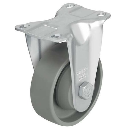 Rgd Plate Caster, Nyln, 3-1/2 in., 400 lb, C