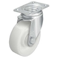Swivel Plate Caster, Nylon, 5 in., 400 lb., Znc